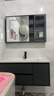 艺昕浴室柜陶瓷一体盆卫生间洗手盆洗脸盆柜组合智能镜套装洗漱洗手台 100CM轻奢灰智能款+全套配件 实拍图