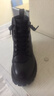 达芙妮女士马丁靴牛皮英伦风洋气小短靴冬季加绒皮靴雪地棉鞋子 实拍图