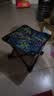 椅子板凳小椅子户外钓椅马扎钓鱼便捷多功能超轻四角凳子马扎 枫叶蓝色【ABC增加承重】 实拍图