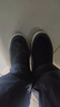 布舍元（BUSHEYUAN）休闲帆布鞋老北京布鞋一脚蹬懒人板鞋单鞋男士331-1711 黑色 40 实拍图