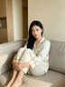 丝界真丝睡衣女100%桑蚕丝简约纯色情侣休闲家居服丝绸套装节日礼物 实拍图