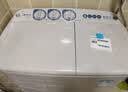 美的（Midea）半自动双桶洗衣机8公斤洗5.5kg脱水双缸波轮老人简易操作品质电机小巧不占地租房宿舍必备以旧换新 半自动 双缸 8kg MP8DS136 实拍图