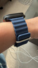 W&P新款适用苹果手表表带apple watch ultra3/2海洋硅胶双扣回环表带iwatch S11/10/9/8/SE 蓝色45 实拍图