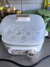 志高（CHIGO）煮蛋器 蒸蛋器双层小蒸锅 智能定时自动断电2026款 蒸鸡蛋羹神器煮蛋早餐一体机2-3人 JPZDQ859 实拍图