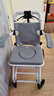 康倍星（COVNBXN）轮椅折叠轻便老人专用旅行便携式老年手推代步车医用家用BZ 多功能【带坐便可洗澡+12英寸蜂窝轮】铝合金-BZ 实拍图