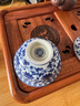 京东京造 青花缠枝莲压手杯 茶杯陶瓷功夫茶具压手杯主人杯礼盒120ml 实拍图