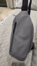 米家小米胸包男单肩包女多功能休闲运动斜挎包潮流腰包大容量灰色 实拍图
