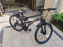 永久自行车成人山地车自行车学生男女铝合金变速公路自行车油碟单车 【钢架/全套轴承】摩天灰 24速 26寸【推荐155-185cm】 实拍图
