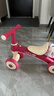儿童平衡车1-3岁宝宝滑行车溜溜车学步车扭扭车三轮车礼物玩具 草莓红 升级款 声光音乐+水壶架 实拍图