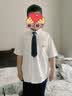 海妈家童装【100%棉】男童短袖衬衫儿童夏装2026新款学院风男孩白色衬衣 实拍图