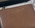 CHARLES&KEITH质感纯色包包女包多卡位短款钱包女士生日礼物CK6-10680907 Chocolate巧克力色 XXS 实拍图