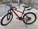 凤凰（Phoenix）山地自行车成人男女学生青少年减震变速越野公路通勤车山地车 26寸黑红辐条轮 24速数字指拨（前中后全轴承） 实拍图