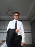 卡度顿西服套装男三件套职业商务小西装正装外套男修身新郎伴结婚礼服 黑色双扣【西服+西裤+衬衫+皮鞋 2XL 【126-140斤】+8件礼品 实拍图