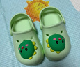 牧童儿童拖鞋夏男宝宝洞洞鞋软底女童卡通洗澡婴幼儿家居鞋奶龙绿140 实拍图