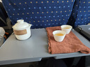 户外旅行茶具套装家用礼物送礼便携式收纳包陶瓷快客杯泡茶壶茶杯 雅白一壶三杯带包 实拍图