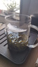 泥也茶杯玻璃杯月牙泡茶杯玻璃水杯绿茶过滤月牙杯办公专用男喝茶杯子 实拍图