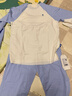 babycare山茶花儿童家居服春秋莫代尔薄款睡衣居家套装 天空蓝  120 实拍图