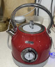 MCKAKA英国 复古恒温保温烧水壶  可视温度表高颜值电热水壶  家用1.7L大容量304不锈钢自动断电开水器 1.7L 番茄红【自动恒温款】 实拍图