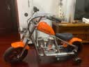 暴风骑士儿童电动摩托车小哈雷单驱两轮电动车3-12岁礼物童车C12尊享版橙 实拍图