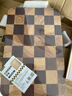 炊大皇家用切菜板砧板乌檀木橡胶木主厨棋盘格菜板小号34*22*2.5cm 实拍图