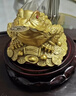 缤越黄铜金蟾招財摆件铜金蟾蜍三足金蟾金蝉摆件客厅玄关摆件开业礼物 实拍图