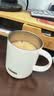 膳魔师（THERMOS） 不锈钢时尚简约带盖牛奶咖啡杯办公水杯把手杯可团购定制刻字JDG JDG-351-米白色 340ml 实拍图