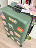 不莱玫行李箱女登机箱拉杆箱男旅行箱大容量学生密码箱24英寸 灰绿色 实拍图