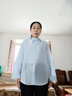 茵曼（INMAN）欧若风天丝薄开衫女装衬衫2026夏季新品长袖衬衣 多扣款钱布雷蓝-18424138 S 实拍图