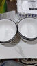 陶瓷碗家用喜庆乔迁新居碗碟餐具套装黑线欧式米饭碗 金钟黑线4碗 实拍图