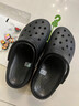 卡骆驰（CROCS）贝雅卡骆班洞洞鞋轻便耐磨一脚蹬休闲鞋女鞋时尚沙滩鞋|205089 黑色/白色-066 43 (270mm) 实拍图