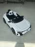 星辰皓奥迪儿童电动车四驱汽车遥控四轮宝宝玩具车可坐人童车RSGT 白色+四驱+遥控+摇摆+皮座+软轮 实拍图