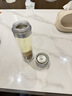 青苹果耐热玻璃茶水分离双层泡茶杯 一键开盖送领导送老师送老公送长辈 实拍图