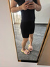 曲线主义黑巧系列宽肩带折角腰塑身衣收腹后脱式带胸垫收小肚子 超模黑 S 实拍图