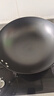 金存章丘炒锅铁锅无涂层家用炒菜锅圆底不易粘锻打精铁锅燃气灶已开锅 实拍图