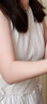 太平鸟女装连衣裙小白裙无袖春夏法式提花长裙 花朵腰带版-米色 M 实拍图