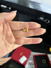 潮宏基蝴蝶结足金黄金耳钉女耳饰百搭送女友生日礼物计价  约1.45g 实拍图