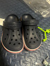 卡骆驰（CROCS）贝雅卡骆班洞洞鞋轻便耐磨一脚蹬休闲鞋女鞋时尚沙滩鞋|205089 白/深蓝-126 41 /42(260mm) 实拍图