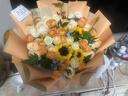 艾斯维娜护士节鲜花速递向日葵混搭花束生日礼物全国同城配送 向日葵香槟混搭花束【阳光款】 实拍图