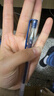 uni三菱 uni-ball UM-100蓝黑色中性笔高颜值0.5mm签字笔商务学生考试专用水笔水性笔套装 5支 实拍图