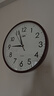 康巴丝（Compas）挂钟客厅 12英寸简约静音客厅石英钟表挂墙时钟 C2866 咖色30.5cm 实拍图