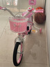紫榕 儿童自行车女孩单车3-8岁公主款脚踏车男女宝宝小孩童车 公主粉【京仓直发】闪轮护具套装 14寸 适合90-110cm 实拍图