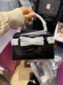 CHARLES&KEITH鳄鱼纹凯莉包手提斜挎婚包包女包生日礼物CK2-50270880-1 Black黑色 S 实拍图