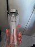 希诺双层玻璃杯男家用商务办公泡茶杯子过滤车载水杯XN-9607 410mL 实拍图