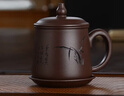 君礼轩紫砂杯套装宜兴手工茶杯带过滤茶水分离四件套礼盒装君子杯420ml 实拍图