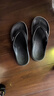 卡骆驰（CROCS）贝雅卡骆班运动拖鞋男鞋女鞋居家夹脚平底人字拖鞋|205393 黑色/白色-066 41 /42(260mm) 实拍图