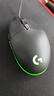 罗技（G）G102第二代游戏鼠标 RGB流光灯效鼠标 轻量化  游戏级8000DPI传感器 黑色 200-8000DPI 实拍图