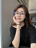LOHO超轻钛架显白冷茶色眼镜近视女防蓝光高级感素颜眼睛镜框可配度数 实拍图