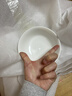 斯凯绨（Sky Top）米饭碗骨瓷小汤碗纯白陶瓷家用酒店餐具套装4.5英寸金钟碗10件 实拍图