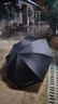 TCAI加大雨伞定制logo广告长柄大号超大商务男礼品定做印字图案标志 加大120cm八骨纤维骨黑色 实拍图