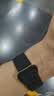 MSSM适用苹果手表表带S12/S11 Apple iWatch手表磁吸表带S10/9/8/SE3/Ultra4硅胶表带 奶黄配黑38-42 实拍图